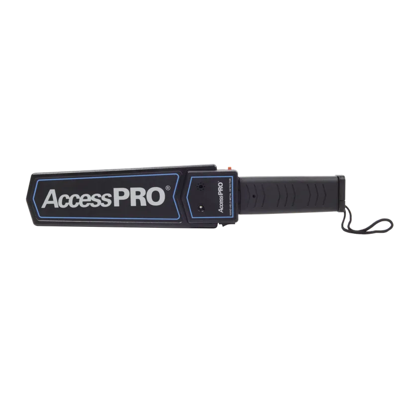 Detector de Metal Portátil para Objetos Pequeños / Protección IP31 / Indicador LED / Vibración y Alarma Audible Simultanea / Para Inspección a Detalle ACCESSPRO APME-POR