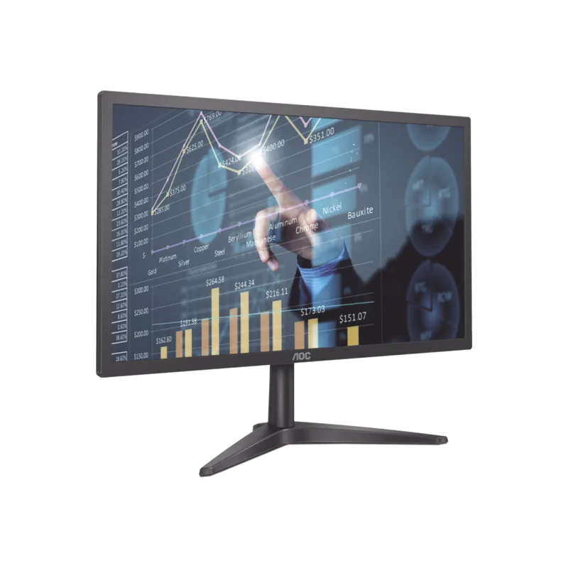 Monitor Retro-iluminación W-LED de 21.5", Resolución 1920 x 1080 Pixeles con Entradas de Video HDMI/VGA. Panel IPS AOC 22B1HS