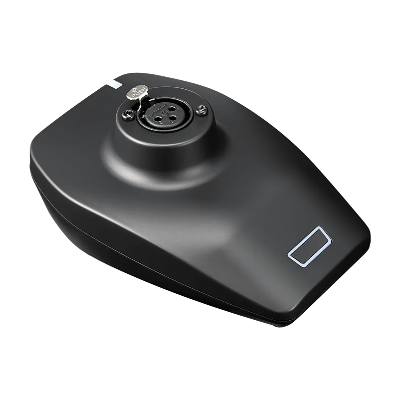 Transmisor de Micrófono de Mesa | System 20 PRO | Conector XLR-F para Micrófono Gooseneck | Batería de Ión-Litio | Pantalla OLED | USB Type-C | 10-20 Canales Simultáneos | AES128 AUDIO-TECHNICA ATW-T1407