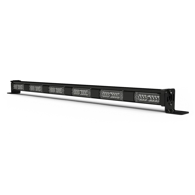 Barra Directora de Trafico de 6 Modulos con 8 LED, 48 LED, Ambar, 29 Pulgadas, Conexión Por Cableado ECCO ED6029A
