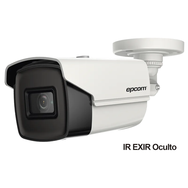 Bala TURBOHD 4K (8 Megapixeles) / Gran Angular 102º / Lente 2.8 mm / Exterior IP67 / IR EXIR 60 mts / dWDR EPCOM PROFESSIONAL B4K-TURBO-X
