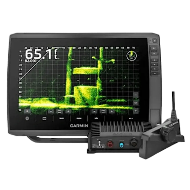 Plotter de Navegación GPSMAP con Sonda Integrada / Pantalla Táctil IPS 12.1" WXGA / Receptor Multiconstelación 10 Hz / Compatibilidad con AIS y DSC / Sonda CHIRP 600W con ClearVü y SideVü / Soporte LiveScope y Panoptix GARMIN 10-02882-10