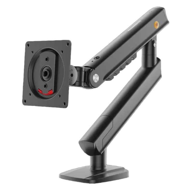 Brazo Ergonómico para Monitor / Soporte 17\"-32\" / Carga 2-7 kg / Ajuste de Tensión / Rotación ±90° / Instalación Abrazadera o Pasacables NB-EPCOM A5NB