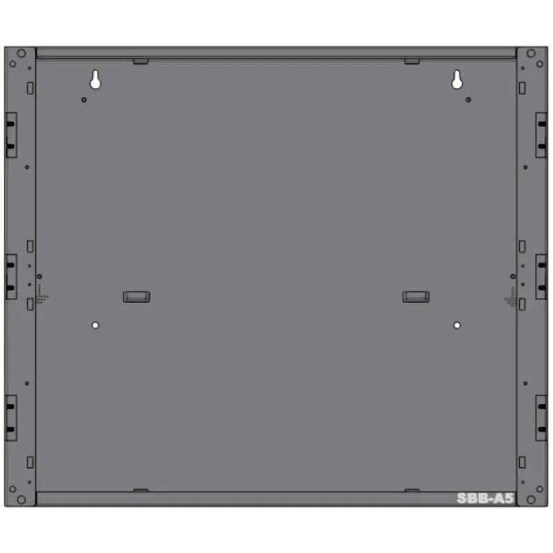 Caja trasera de un nivel para gabinete de panel de alarma contra incendio, acero calibre 16, serie CAB-5 NOTIFIER SBB-A5