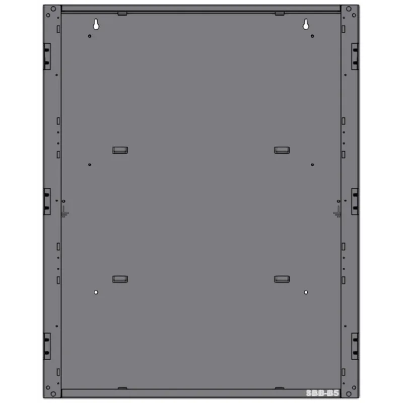 Caja trasera para gabinete de dos niveles de paneles de detección de incendio, serie CAB-5 de NOTIFIER SBB-B5