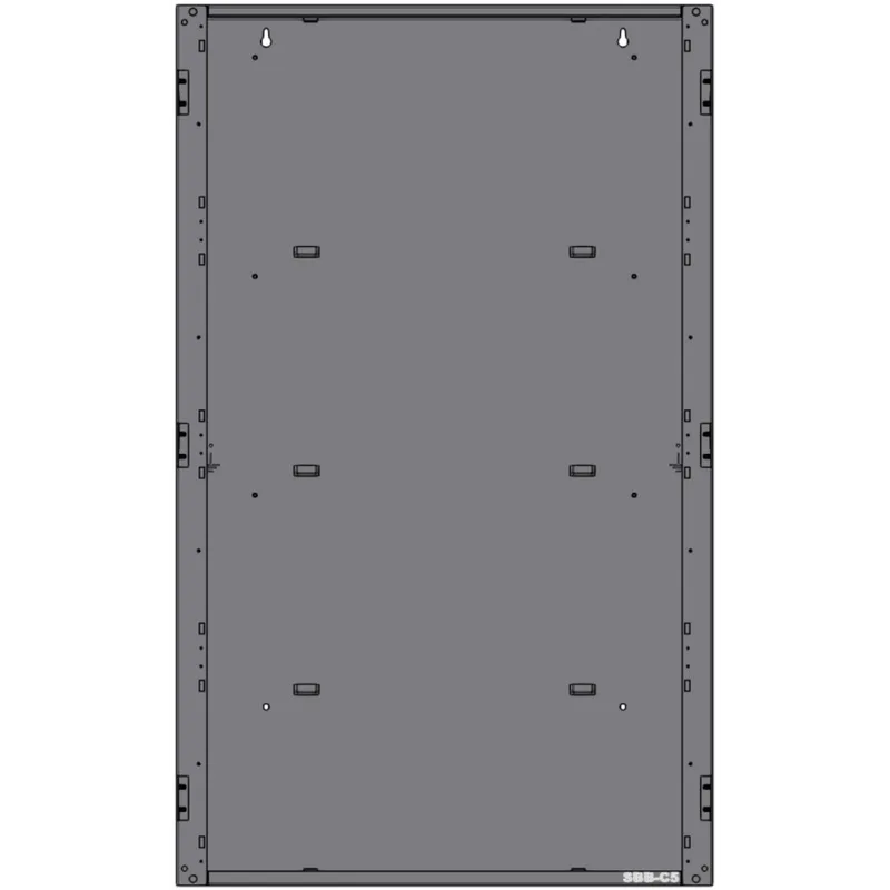 Caja trasera de tres niveles para gabinete de panel de alarma contra incendio, acero calibre 16, serie CAB-5 NOTIFIER SBB-C5