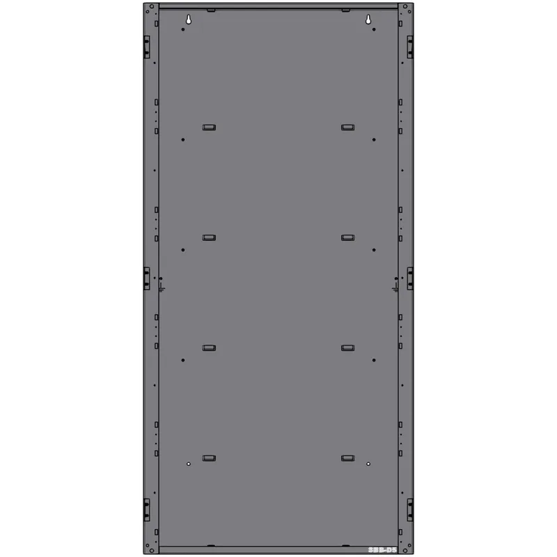 Caja trasera de cuatro niveles para gabinete de panel de alarma contra incendio, acero calibre 16, serie CAB-5 NOTIFIER SBB-D5