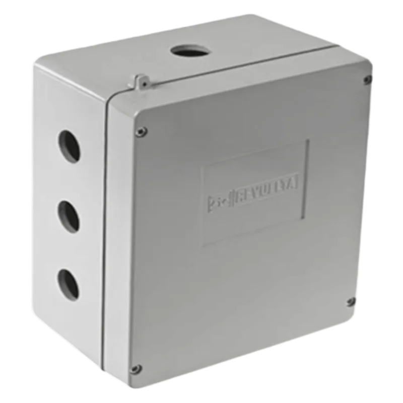 Caja de Unión de Aluminio con 3 salidas de 3/4" / 3 Orificios en la parte inferior. RAWELT JB-0549-31