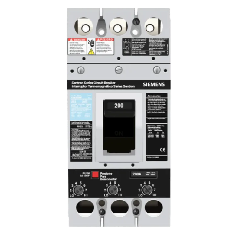Interruptor Termomagnético 600V 3X200A, Con zapatas principales. SIEMENS FXD63B200L
