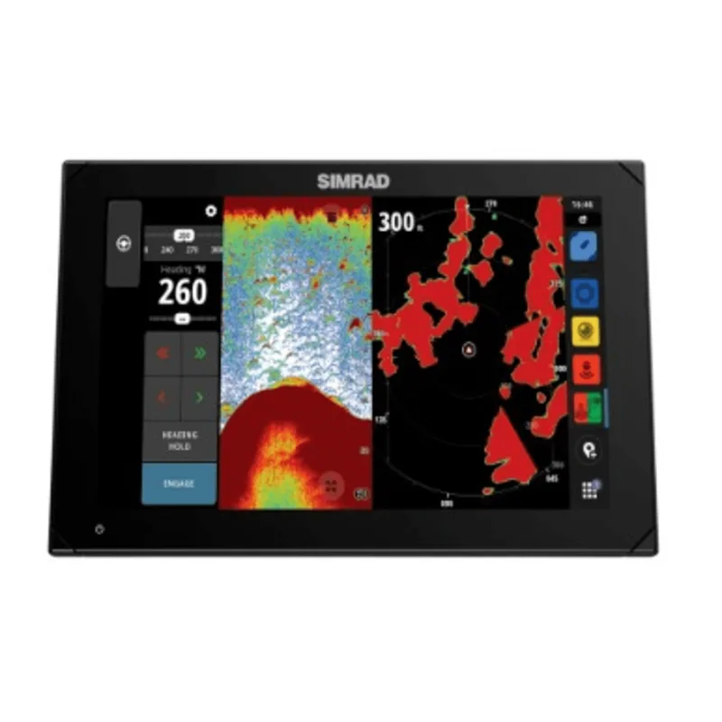 Sistema de Navegación NSX 3012 / Pantalla Táctil SolarMAX IPS HD / Integración Total con Mercury SmartCraft y VesselView / Compatibilidad con Radar HALO / Conectividad Ethernet y USB / Redes NMEA 2000 / Compatibilidad con Cámar SIMRAD 000-15223-001