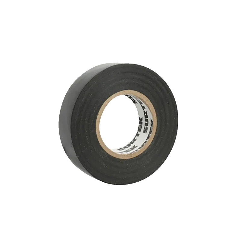 Cinta para aislar color negro 19 mm x 9 metros / Fabricada en PVC / Adhesivo acrílico. SURTEK SYS-138000