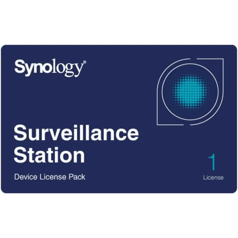 Licencia de Dispositivos de Vigilancia Synology | Paquete de 1 Licencia | Compatibilidad con Cámaras IP, Módulos de E/S, Altavoces IP | Gestión Centralizada CMS | Licencias Predeterminadas Incluidas. CLP1-E