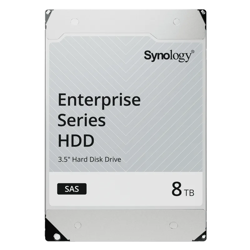 Disco Duro SAS de 3,5" Serie Enterprise | Capacidad de 8TB | Interfaz SAS 12 Gb/s | Velocidad de Rotación 7200 RPM | Caché de 256 MB MTBF 2,5 Millones de Horas. SYNOLOGY HAS5300-8T