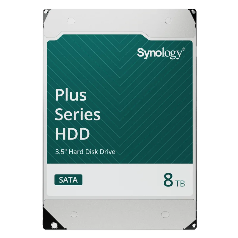 Disco Duro SATA de 3.5" Serie Plus | Capacidades de 8TB | Tecnología CMR | Velocidad de Rotación 7200 rpm | Interfaz SATA 6 GB/s | Caché de 512 MB | MTBF de 1.2 Millón de Horas | Carga de Trabajo de 180 TB/año. SYNOLOGY HAT3310-8T