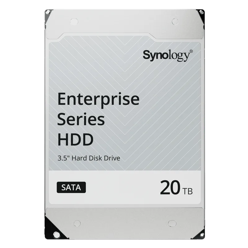 Disco Duro SATA de 3,5" Serie Enterprise HAT5300 | Capacidad 20 TB | 7200 RPM | Caché de 512 MB | MTBF 2.5 Millones de Horas | Carga de Trabajo 550 TB al Año | Garantía de 3 Años. SYNOLOGY HAT5310-20T