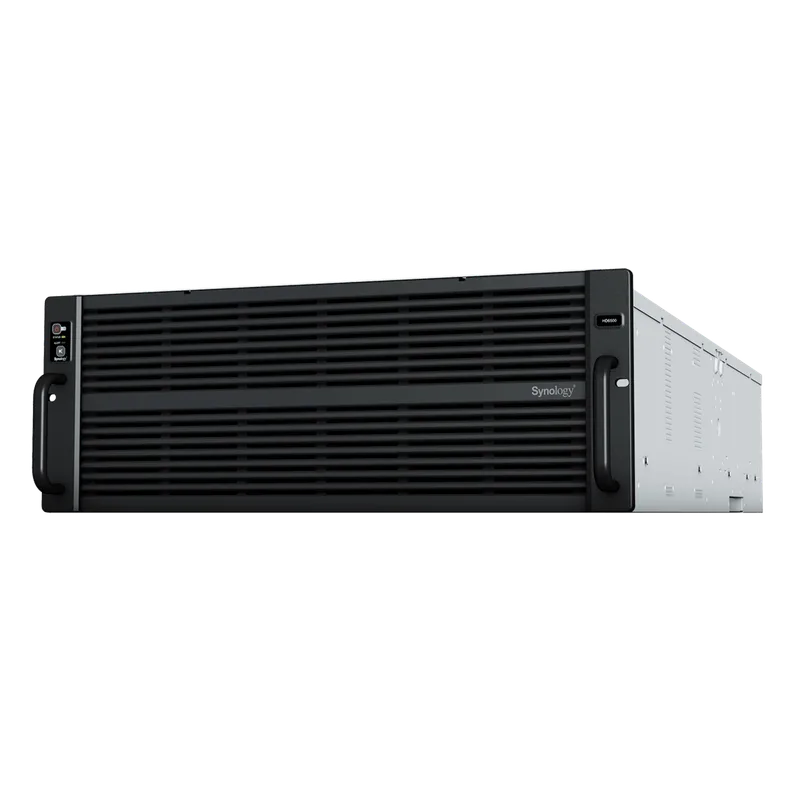 Servidor de Almacenamiento Synology HD6500 High Density 4U | 60 Bahías | Expansión hasta 300 Unidades | Procesadores Dual Intel Xeon Silver 10 Núcleos | Memoria DDR4 ECC RDIMM hasta 512 GB | Redes 10/25GbE | Fibre Channel | Garant&amp
