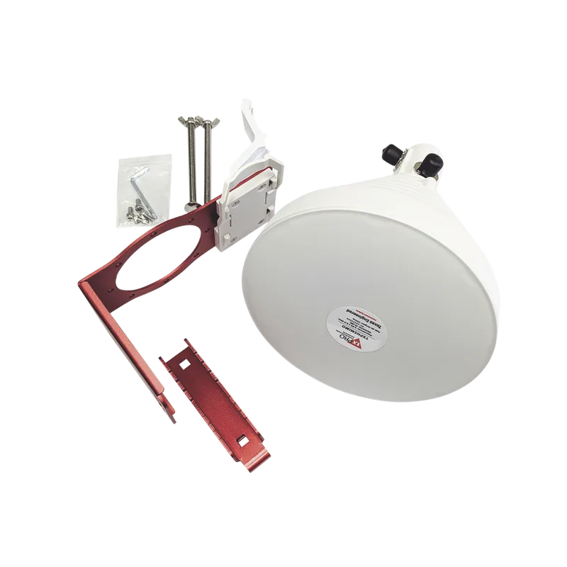 Antena Sectorial Simétrica de 30 °, 19 dBi, 4.9-6.5 GHz, Ideal para ambientes de alto ruido, Tipo de conector N-Hembra, con montaje incluido TXPRO TXP-HS-MIMO