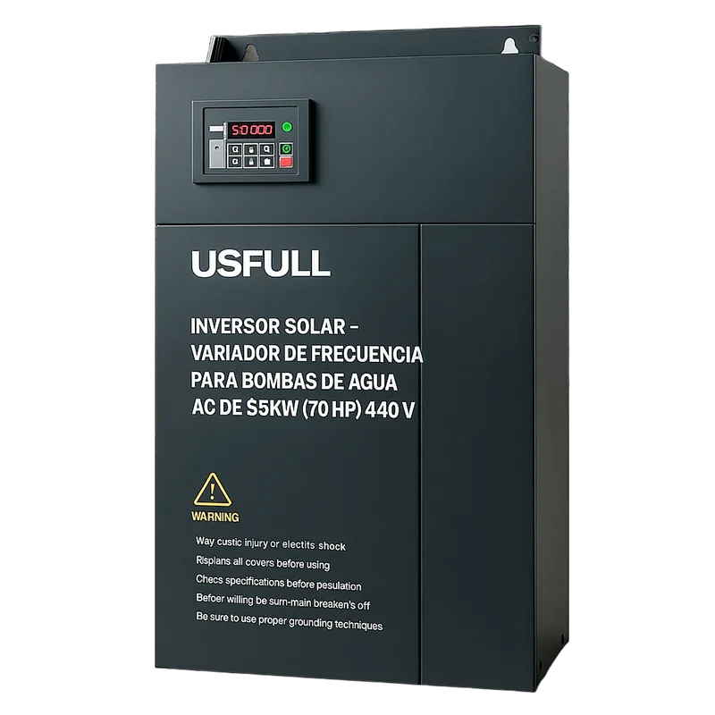 Inversor Solar - Variador de Frecuencia para Bombas de Agua AC de 55KW (70 HP) 440V: Potencia y Eficiencia para Aplicaciones Exigentes USFULL FU9000SI055G9
