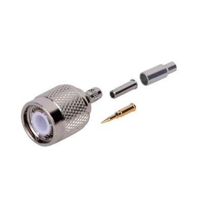 Conector TNC Macho de Anillo plegable para cables RG-174/U, BELDEN 8216. RF INDUSTRIES,LTD RFT-1202-3