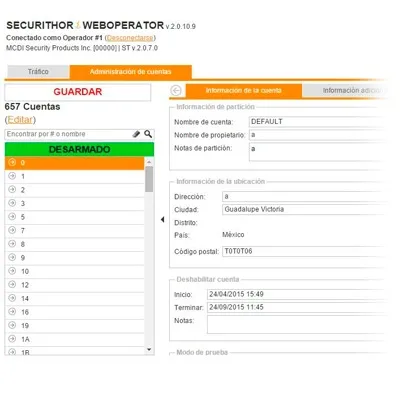 Licencia, Modulo acceso Web local o remota para operadores del Software de Monitoreo Securithor v 2.0 MCDI SECURITY PRODUCTS, INC WEBOP-CH1