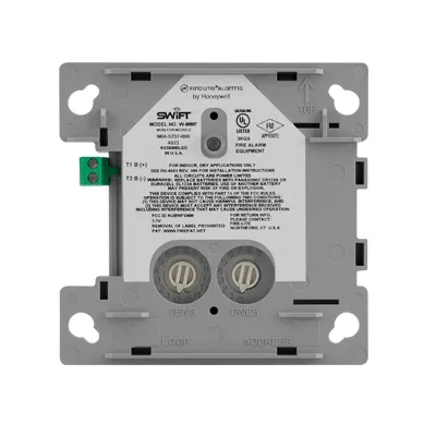 Módulo inalámbrico direccionable de monitoreo de contacto seco, circuito Clase A o B, serie SWIFT FIRE-LITE W-MMF
