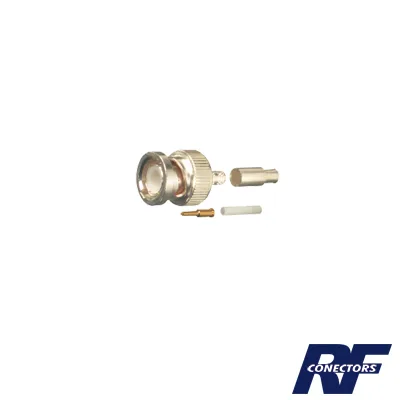 Conector BNC Macho de Anillo Plegable para Cables RG-316/U, BELDEN 84316. RF INDUSTRIES,LTD RFB-1106-5B1