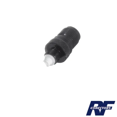 Adaptador en Línea, de Conector TNC Hembra a FME Hembra, Niple Europeo, Níquel/ Oro/ Teflón. RF INDUSTRIES,LTD RFT-1240