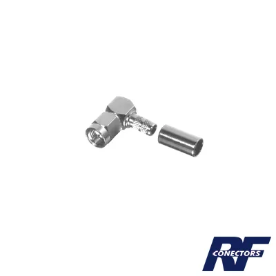 Conector SMA Macho en A/R de anillo plegable para cable RG-142/U. RF INDUSTRIES,LTD RSA-3010-C1