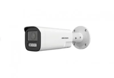 Bala IP 4 MP/Lente Mot. 2.8 a 12 mm/Dual Light (50 mts IR + 50 mts Luz Blanca) / ACUSENSE Lite/ Audio de Dos Vías /Exterior IP67 /PoE / Micro SD
