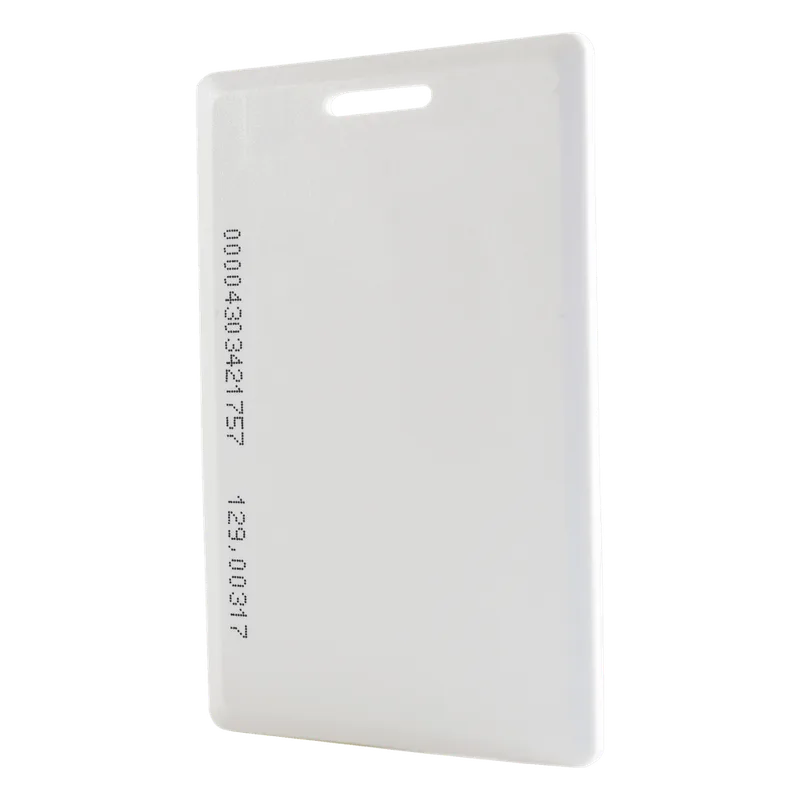 Tarjeta de proximidad estándar, perforada (gruesa), fabricada con el PVC más resistente de la industria ROSSLARE SECURITY PRODUCTS ATR-14
