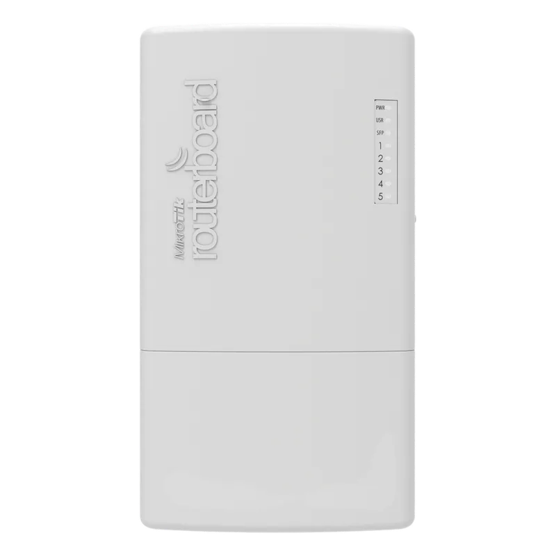 (PowerBox Pro) Router para exterior 5 puertos Gigabit, PoE Pasivo o 802.3af/at MIKROTIK RB960PGS-PB