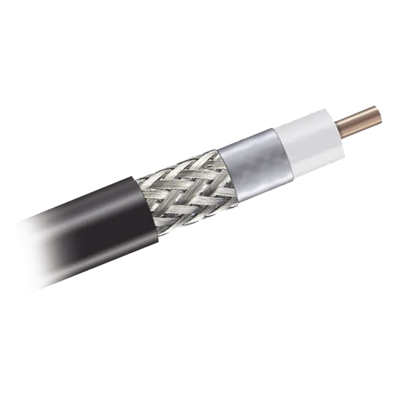 Cable Coaxial 90% de Blindaje, Certificación RoHS, Conductor de Cobre Revestido de Aluminio, 50 Ohms, Carrete de 300 Metros (984.25 Pies) ANDREW / COMMSCOPE CNT-400/1000