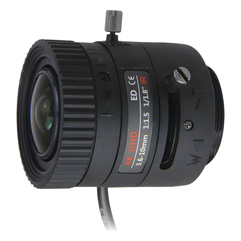 Lente Varifocal 3.6-10 mm / Resolución 4K / Iris Automático / Día/Noche / Formato 1/1.8. SYS-03610-DIRS