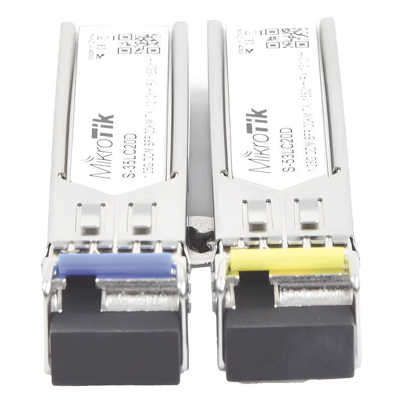 Transceptores MiniGbic SFP 1.25G LC WDM para fibra Mono Modo 20 Kms MIKROTIK S-3553LC20D