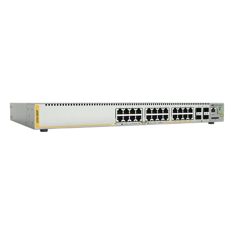 Switch PoE+ Administrable Capa 3, 24 Puertos 10/100/1000 Mbps + 4 SFP Gigabit, 370 W ALLIED TELESIS AT-X230-28GP-10