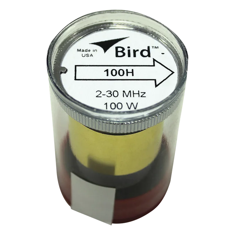 Elemento en Línea 7/8" de 100 Watt para Wattmetro BIRD 43 en el Rango de Frecuencia de 2-30 MHz. BIRD TECHNOLOGIES 100H