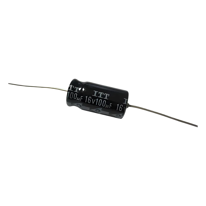 Capacitor Electrolitico de 100 mF a 16 Vcc. VARIOS 100MF16V