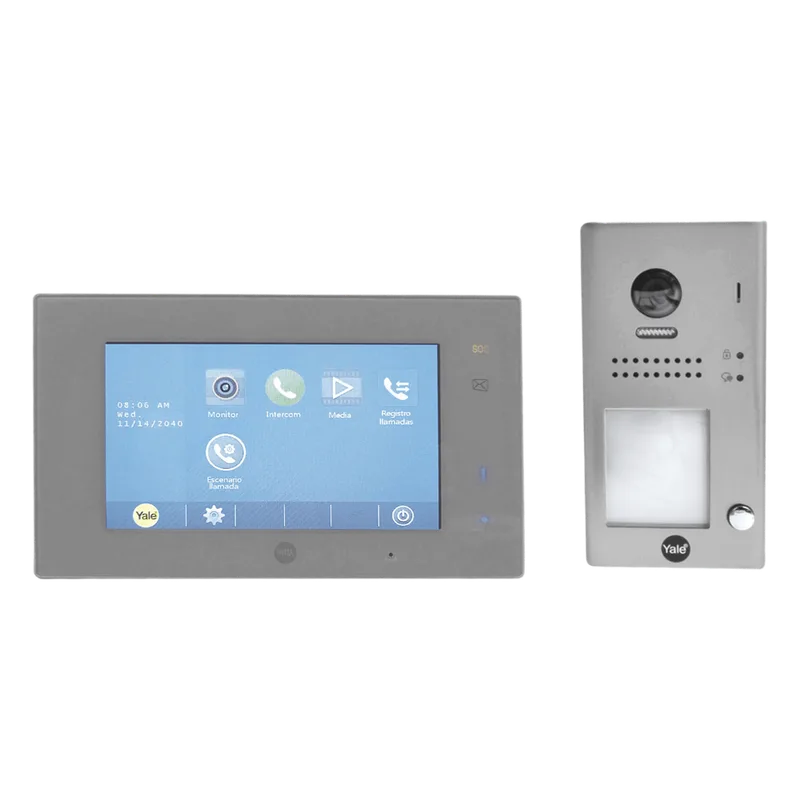 Kit de VideoPortero Manos libres: Frente de Calle y Monitor/ Hasta 16 Monitores / 2 Hilos ASSA ABLOY 80139
