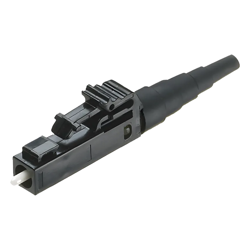 Conector de Fibra Óptica Multimodo OM2, OM3 y OM4, LC Simplex, Pulido en Campo, Color Negro PANDUIT FLCSMBLY