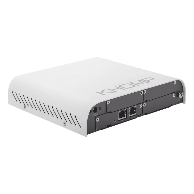 Gateway UMG 300 Modular con 3 ranuras para módulos o tarjetas de E1, GSM 2G y 3G, FXS y/o FXO, hasta 46 canales KHOMP UMGMODULAR300