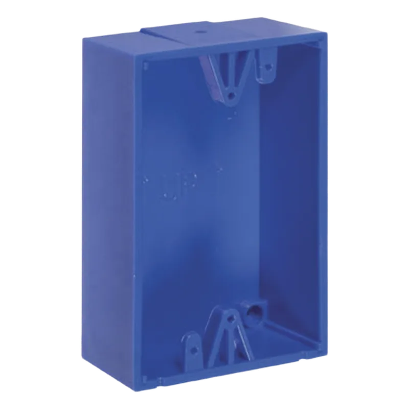Caja trasera de montaje color azul para estaciones de parada STOPPER STI KIT-71100A-B