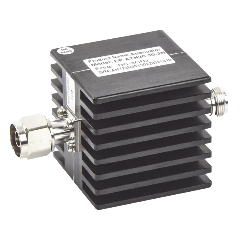 Atenuador en Línea de 30 dB / 20 Watt Máx. / CD-3 GHz / Interiores / N macho - N hembra. EPCOM EP-ATN-2030-3N