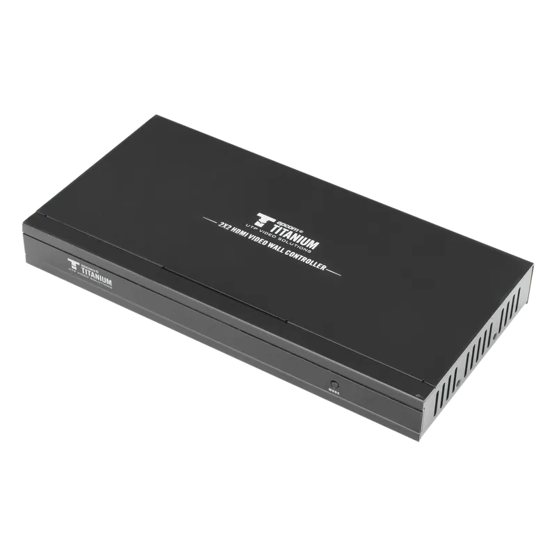 Controlador de VIDEOWALL de 2 x 2 / Distribuye en 4 pantallas el video de 1 Entrada HDMI / Resolución 1080p a 60 Hz. / Salida de audio de 3.5mm / Modo pantalla Completa o Modo Clon / Muy Fácil de crear una pared de Video Wall EPCOM TITANIUM TT314VW