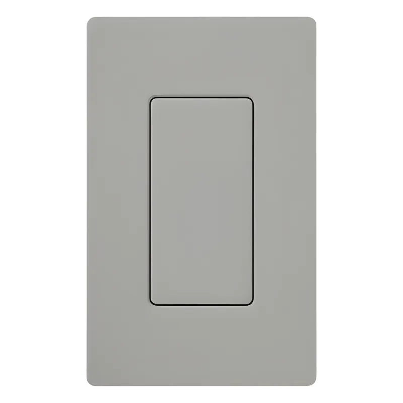 Inserto ciego para placa de pared estilo decorador, acabado brillante en color gris, cubre una apertura sin usar en placas Lutron Claro LUTRON ELECTRONICS DV-BI-GR