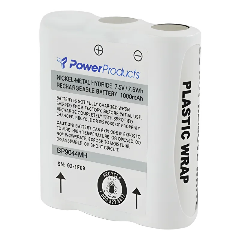 Batería de Ni-MH, 1000 mAh 7.5 V para radios Motorola SP10, SP50, P10, P50+, HT10, SPIRIT M SERIES POWER PRODUCTS PP-HNN9044MH