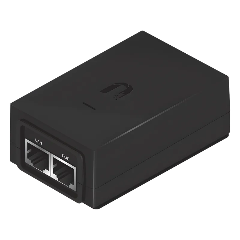 Adaptador PoE Ubiquiti de 48VDC, 0.5A puerto Gigabit POE-48-24W-G