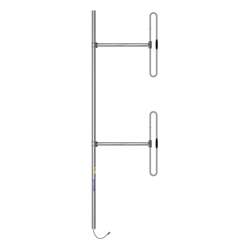 Antena Base de 2 Dipolos, 138-174 MHz, 5 dBd, 36 MHz de Ancho de Banda, Bi-direccional, 300 Watt, N Macho, Inclinación Opcional "Tilt" de 0, 2, 4, 6, 8 o 10 Grados. SINCLAIR SD212-SF2P2SNM