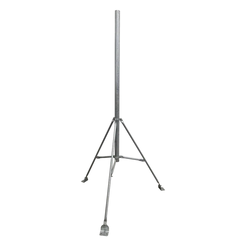 Tripie de con tubo de 2" para alcanzar 3 metros. Acero Galvanizado en Caliente. TOWERS SM-TR3