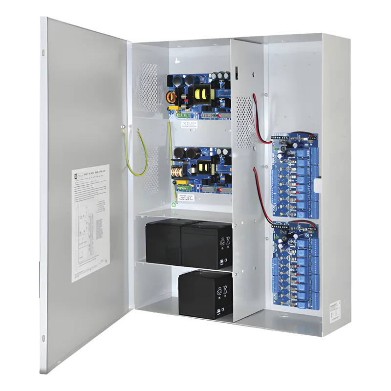 Fuente de poder DUAL ALTRONIX de 12 Vcc @ 9.3 Amper, y 24 Vcc @ 9.6 Amper con 16 salidas, con capacidad de batería de respaldo, requiere batería, para aplicaciones de control de acceso, alarmas, CCTV, con voltaje de entrada en 120 Vca MAXIMAL75F