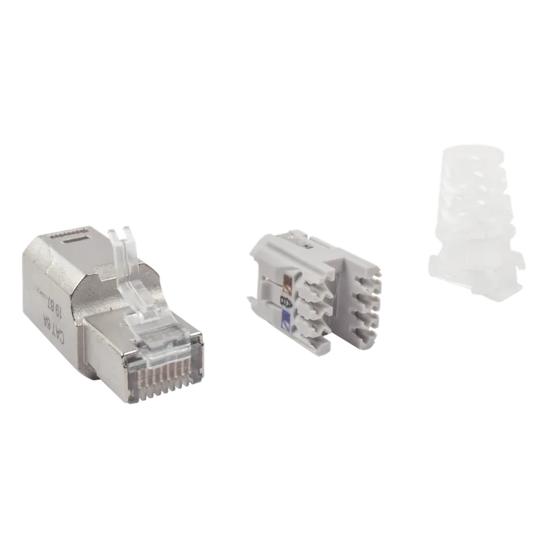 Plug RJ45 Cat6A Blindado, Terminación en Campo, Compatible con Todas las Categorías, Sin Clip Protector de Seguro SIEMON ZP1-6AS-00S